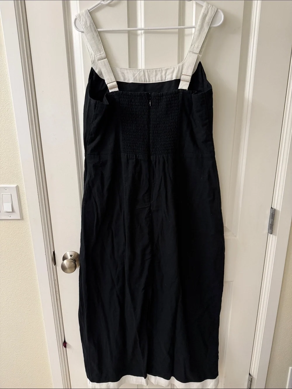 Abercrombie & Fitch Black Maxi Dress with White Trim